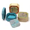 Jingdong Joyería Caja de Pulsera Bordada con Tapa Octagonal de Gama Alta Nuevo Estilo Chino Artesanía Cultural Empaque de Pulsera Caja de Joyería