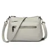 2026 Bolso Nuevo de Gran Capacidad para Mujeres de Mediana Edad Bolso de Mujer Atmósfera Casual Cuero Suave Bolso Cruzado de Hombro para Dama