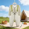 2026 Verano Delgado Body de Manga Larga para Bebé de un Solo Lado sin Huesos Dibujos Animados Ropa de Abrigo de Verano para Bebé Pelele 73-90#
