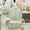 Mochila de Encaje Delicada Estilo Coreano Ins Hada Nueva para Estudiantes de Secundaria, Bolso Escolar de Alto Valor, Mochila de Viaje