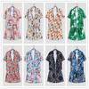 Sudeste Asiático Camisa de Flores Traje Manga Corta Malasia Playa Viento Vacaciones Turismo Isla Sentido del Diseño Hombres y Mujeres Pareja