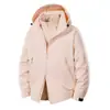 Chaqueta de montañismo tres en uno a prueba de viento e impermeable, de estilo montañero y moderna, con forro polar, ropa de trabajo cálida, personalizable con impresión de logotipo