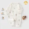 Ropa para recién nacidos, Mono de algodón puro de clase A para bebé, Pelele de manga larga para bebé de primavera y otoño, Estilo para todas las estaciones