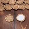 Etiquetas autoadhesivas de sello de cera en stock, pegatinas para sellar sobres de invitaciones de boda, pegatinas vintage de monedas con sello de cera, etiquetas de sello de cera