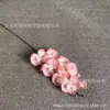 8 Flores Artificiais Phalaenopsis de Tecido de Seda Flor de Seda Feita à Mão Decoração de Janela de Casa Flor Falsa Base de Liderança de Palco de Estrada Transfronteiriça