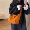 Bolsa de tecido de ombro único casual à prova d'água estilo japonês de nylon para mulheres, novo senso de design, nicho, grande capacidade, bolsa tote de lona para o dia a dia