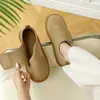 Zapatos caseros antideslizantes para interior y exterior con apertura grande, suela suave, pantuflas silenciosas de lino con velcro, ligeros para hombres y mujeres de mediana edad y mayores