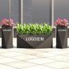 Jardineras Combinadas de Acero Inoxidable para Exterior para Divisiones de Calle Comercial, Estantes de Hierro para Flores para Oficinas de Ventas, Jardineras para Exterior