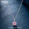 Collar Colgante Personalizable de Acero Titanio Color Seis Garras Circonita Cúbica para Mujer Estilo Vacaciones Dopamina Accesorios de Cadena para Clavícula