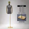 Maniquíes de alta gama para hombre, de medio cuerpo, accesorios para exhibición, al por mayor, cabeza con baño galvánico, mano, modelo, perchero, soporte de exhibición para cuerpo completo
