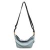 Bolsa Transversal Simples e Personalizada da Moda Nova para Meninas, Pequena Bolsa Dumpling Zhong Rui Ying, Bolsa de Ombro Casual de Grande Capacidade para Mulheres