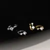 Pendientes de Zirconia Estilo Coreano, Pendientes de Estilo Nuevo para Mujer, Diseño de Nicho, Pendientes Elegantes de Alta Gama, Lujo Ligero, Pendientes Exquisitos y Compactos