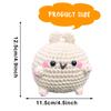 Kit de Materiales para Muñeca de Ganchillo Conejito Redondo Muñeca Hecha a Mano Decoración Interior DIY Transfronterizo de Amazon