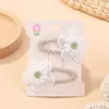 Amazon Girl Set de Pasadores de Margarita Fresca Accesorios para el Cabello de Flores Pinza para Flequillo Lindo Pasador de Tela Hecho a Mano 3684