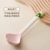 Conjunto de Colher e Espátula de Silicone para Cozinha, Pegadores Fofos de Desenho Animado para Comida, Batedor de Ovos, Ferramentas de Confeitaria, Colher para Comida de Bebê, Espátula para Fritar