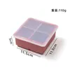 Forma de bolo de silicone de grau alimentício transfronteiriça com tampa, fácil de desenformar, resistente a altas temperaturas, para uso doméstico, forma de cubo de gelo de congelamento rápido de grande capacidade