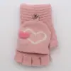 2025 Nuevos Guantes de Invierno para Mujer Tipo Mitón Amigables con la Piel Medio Terciopelo de Cristal Dibujos Animados Estudiante Cálidos Protectores Venta al por Mayor