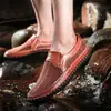 Sandalias de Verano Amazon Transfronterizas Zapatos de Malla Transpirable para Hombre Talla Grande 50 Zapatos de Cuero Cómodos de Suela Blanda para Ponerse Zapatos de Papá