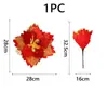 Tela Navideña Nueva Flor de Navidad Venta Directa del Fabricante Tela Decoración Fiesta Navideña Flor de Navidad 27cm