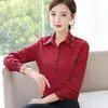 Camisa Blanca para Mujer de Manga Larga Estilo Coreano Ropa de Trabajo Profesional Ajustada Ropa de Trabajo Talla Grande Camisa Fresca y Dulce para Estudiantes Top para Mujer