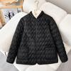 Ropa Exterior Ligera de Algodón para Mujer en Otoño e Invierno, Moderna, Ceñida, Versátil, Cálida, Corta, Ropa Exterior de Algodón Estilo Coreano para Personas Bajas A2535
