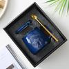 Juego de Tazas de Cerámica de Alta Calidad para Parejas, Caja de Regalo, Souvenir, Tazas de Café y Agua de Cerámica con Tapas