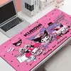 Kuromi Mouse Pad Grande de Desenho Animado Sanrio Melody Menina Fofa Tapete de Mesa Antiderrapante Borracha Vários Tamanhos
