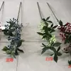 Flor artificial ramo alto fruta rica azevinho fruto baga vermelha casa casamento decoração ornamentos Ano Novo flor atacado baga