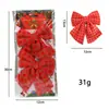 Pingente de Laço de Natal Decoração de Árvore de Natal Venda Quente Transfronteiriça Decoração de Janela de Laço de Natal Decorações de Cena