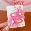 Acessórios de Cabelo Infantil Adorno de Cabeça para Menininha Presilha de Cabelo com Flor Colorida para Bebê Nova Presilha Quebrada Presilha Lateral Cabelo de Princesa