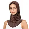 Bufanda para la Cabeza Elástica de Color Sólido con Pedrería de Cristal de Venta Caliente Transfronteriza en Aliexpress, Combinación de Sombrero y Bufanda en Múltiples Colores
