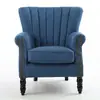 Sofá de terciopelo individual estilo americano, sillón perezoso a rayas retro simple, silla sofá de cuero para balcón de casa, sofá pequeño de moda