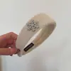 Tiara de Pelúcia com Floco de Neve de Strass Atmosférico Outono e Inverno Estilo Retro Maillard Tiara Alta para a Cabeça Acessórios de Cabelo da Moda para Mulheres