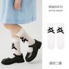 1677 calcetines para niños al por mayor 2024 verano delgados princesa lazo calcetines de malla hueca transpirables calcetines para niñas