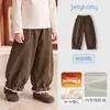 [Nuevo Producto] Pantalones para Niña Otoño Forrados de Polar Pantalones Deportivos Infantiles Gruesos Ropa de Invierno Niños Grandes Bebé Pantalones Casuales