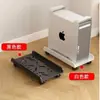 Soporte de host de computadora, base de chasis extraíble con polea, bandeja para escritorio de oficina y hogar