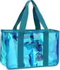 Bolsa de Playa Transparente Iridiscente para Mujer Transfronteriza, Bolsa Tote Grande de PVC Impermeable para Piscina y Viajes