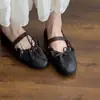 Sapatos Mary Jane Femininos Macios de Solado 2026 Bico Redondo Novo Outono Sapatilhas com Laço Estilo Francês