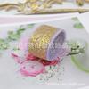 Cinta de tul de red desordenada bronceada de 2.5 cm hecha a mano para lazo DIY, lazo, broche lolita, material para insignia