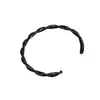 Pulseira Aberta com Rosca Quente Transfronteiriça Moda Popular Pulseira de Aço Titânio Aço Inoxidável Branca Masculina e Feminina
