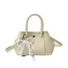 Bolso Cubo de Moda y Tendencia Personalidad Simple Plisado Estilo Coreano Estilo Ins Retro para Mujer Nuevo Versátil Elegante Bolso Cruzado