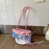 Bolso Femenino de Alta Gama Súper Trendy 2026 Nuevo Color de Moda Bloqueo de Color Versátil Hombro Axila Bolso de Mano Bolso Baguette