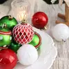 Producto nuevo transfronterizo 6cm/24 piezas Decoraciones navideñas Árbol de Navidad Plástico pintado Juego de bolas navideñas Adornos