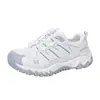 Zapatos Deportivos para Exteriores para Mujer, Color Plateado, Transpirables, Fáciles de Poner y Quitar, Superficie de Malla, Suela Gruesa, Zapatos Ligeros Tipo Papá
