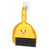 Pato Amarillo de Dibujos Animados Mini Escoba de Escritorio Traje Especial para Niños Recogedor Combinación Escoba Pequeña Escoba de Limpieza