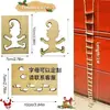 Tienda de campaña de madera para camping de Amazon decoración navideña para el hogar juguete graffiti DIY manualidades hechas a mano regalo de vacaciones