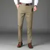 2025 Novas Calças Sociais Masculinas para Primavera e Verão, para Meia-idade e Jovens, com Stretch, Slim-fit, Retas, Casuais