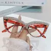Gafas de Lectura de Moda, Populares, Estilo Ojo de Gato, Incrustadas con Diamantes, para Personas de Mediana Edad y Mayores, Protección Ocular Cómoda, Resistentes a la Radiación, Lujo Ligero, Personalizadas