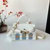 2026 Grande Capacidade Luxo Leve Fivela Casa Pequena Sem Espinhos Novo Simples Retrô Bolsa de Mão para o Dia a Dia Bolsa de Ombro Bolsa Transversal