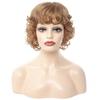 WW2-12 Peruca para Comércio Exterior Touca Touca para Cabelo Curto Feminino AliExpress Touca para Cabelo Cacheado